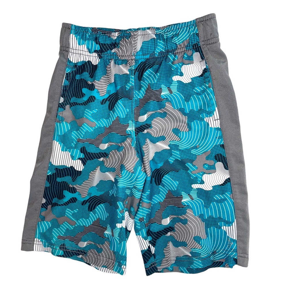 Gymboree Gymgo Boy's Blue Camouflage Print Athletic Shorts- Size Medium
